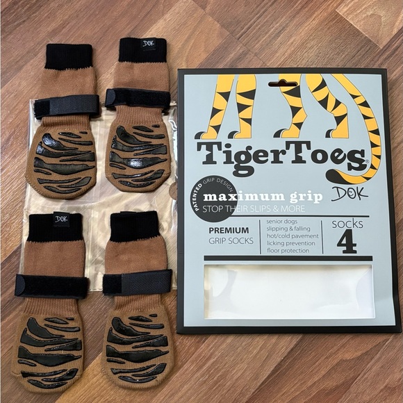 Other - DOK TigerToes Premium Non-Slip Dog Socks